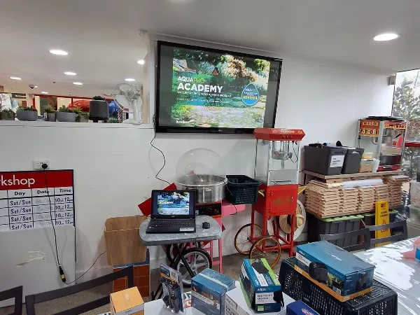 Presentation inside a staff room