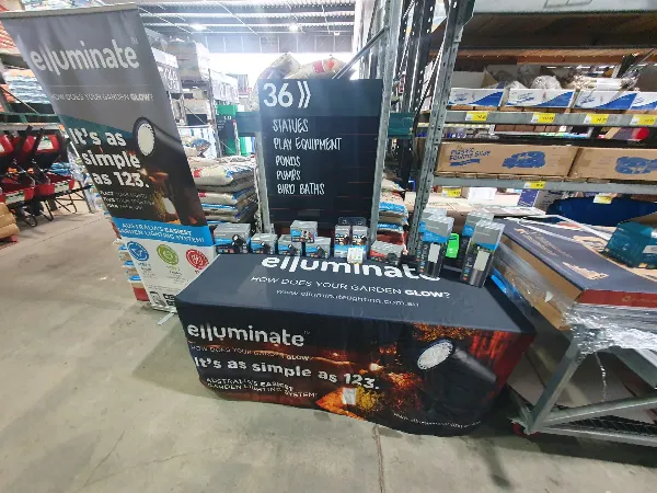 Elluminate products in a hardware store