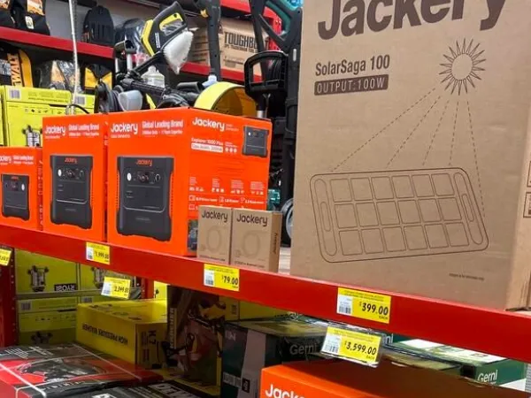 Jackery products in a store
