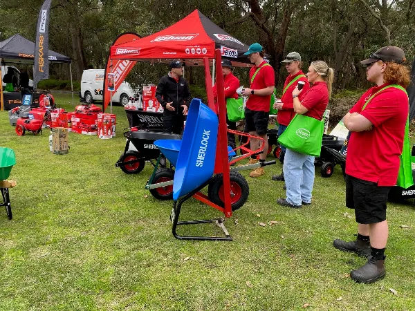 People attended an outdoor event